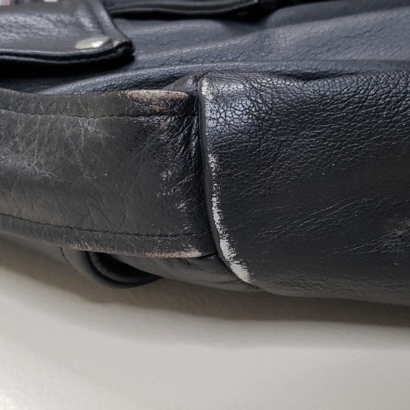 WILSONS LEATHER HEAVY WEIGHT MOTORCYCLE BLACK JACKET BIKER MEN SIZE XXL - Picture 7 of 10